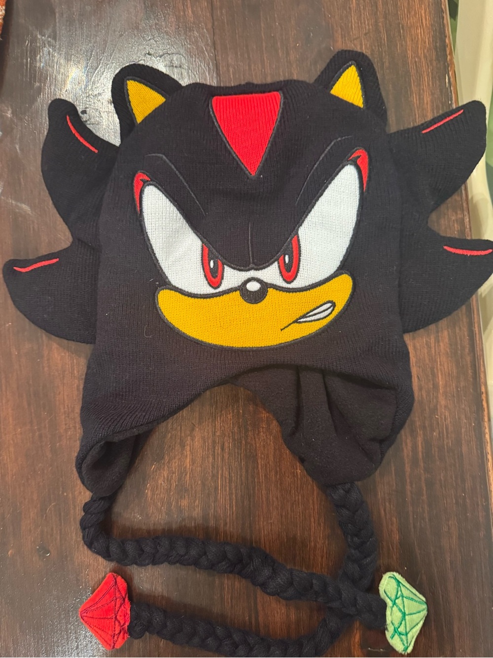 Sonic the Hedgehog Shadow Character Knit Trapper Hat Earflap Beanie